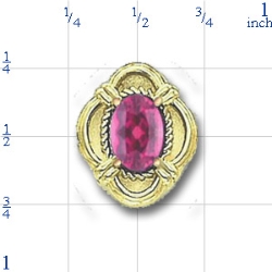 81035 Pink Tourmaline Bracelet Slide 